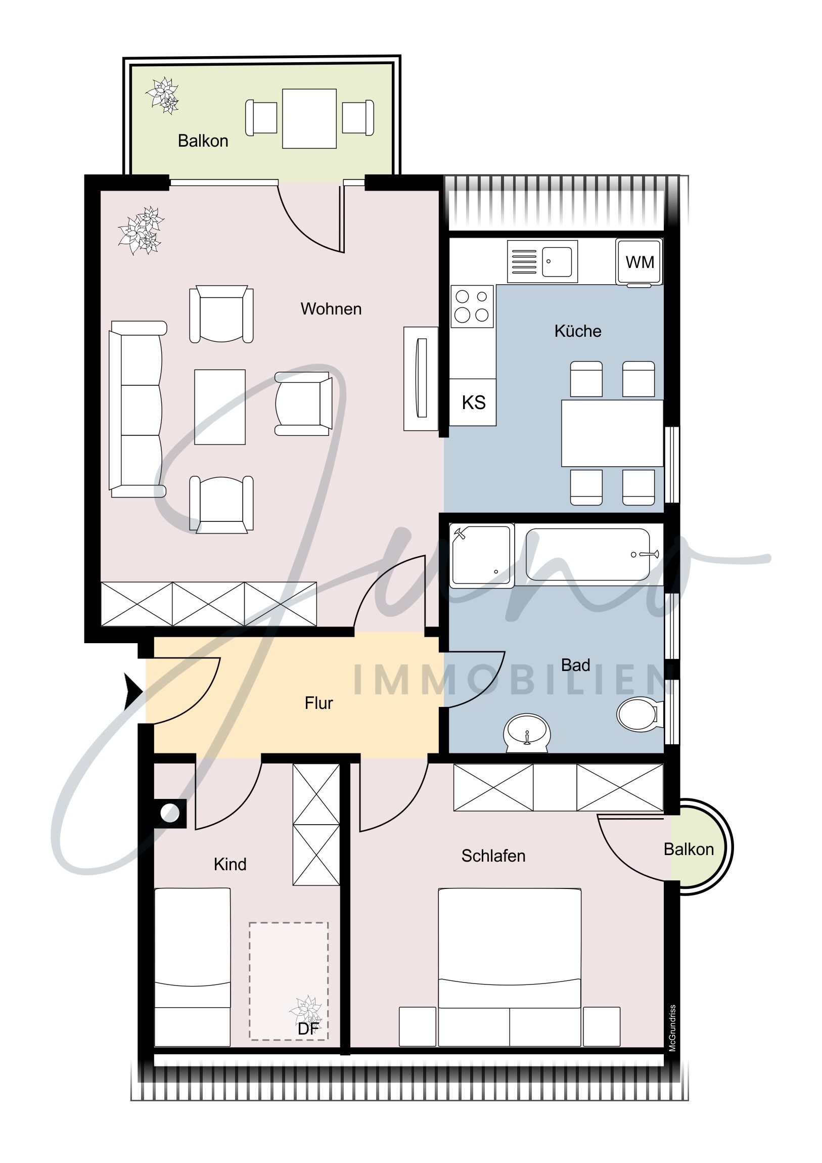Grundriss WE 15 Grundriss WE 15