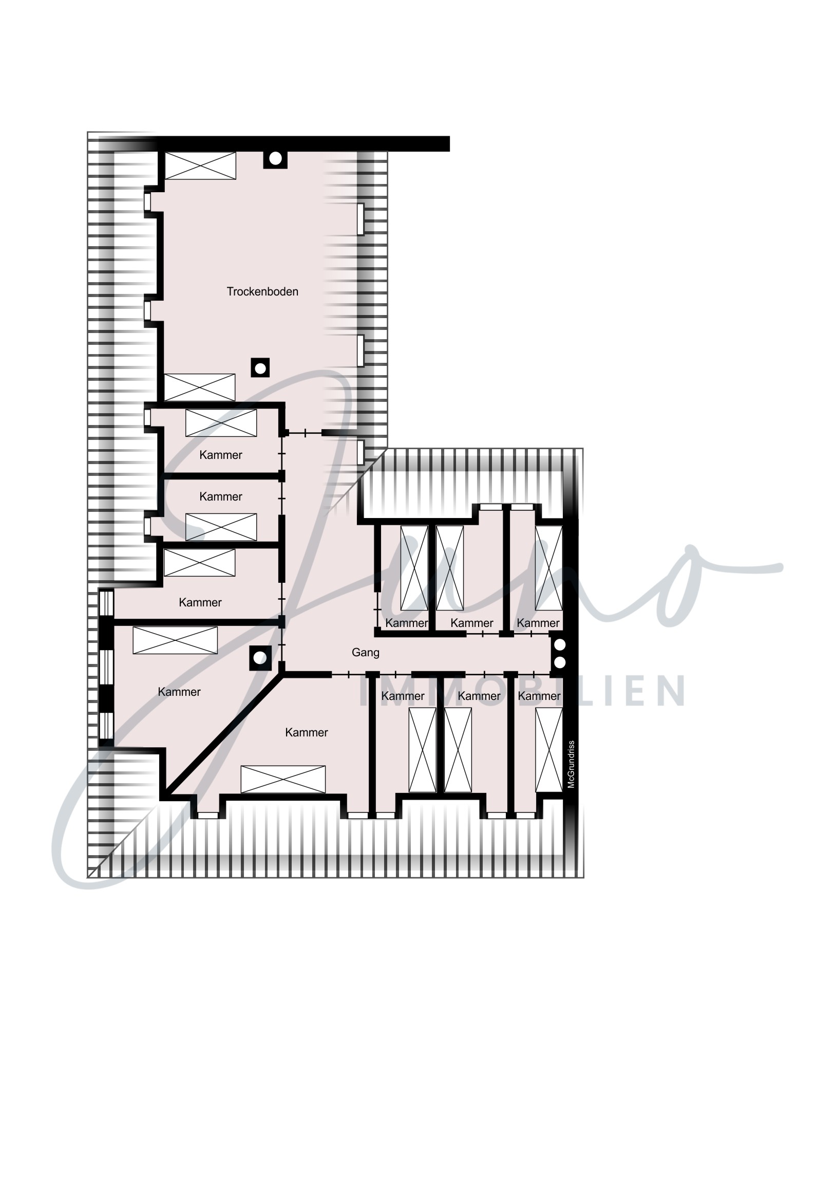 Grundriss Mansarden Dachgeschoss
