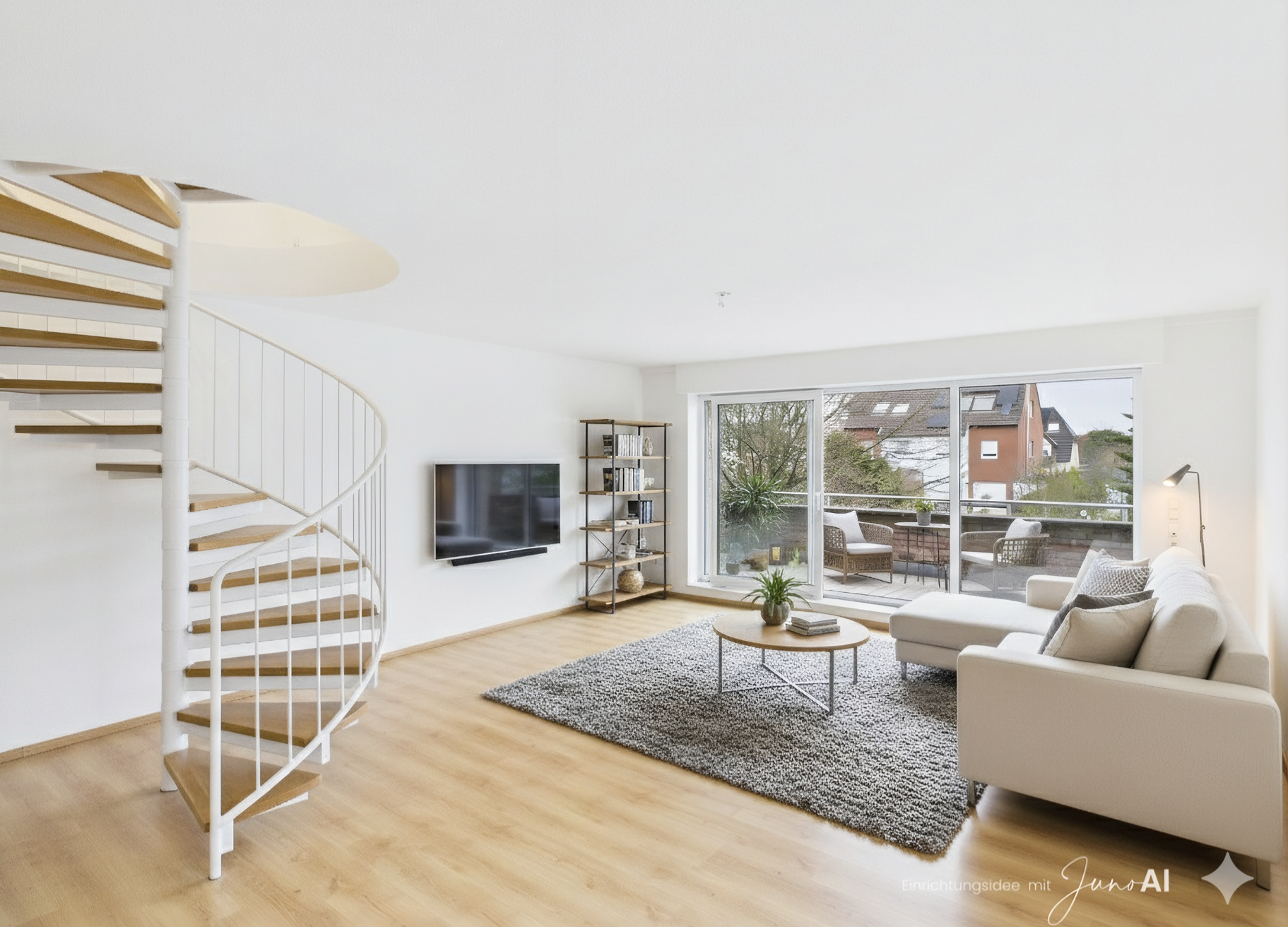 Juno AI Staging Wohnzimmer