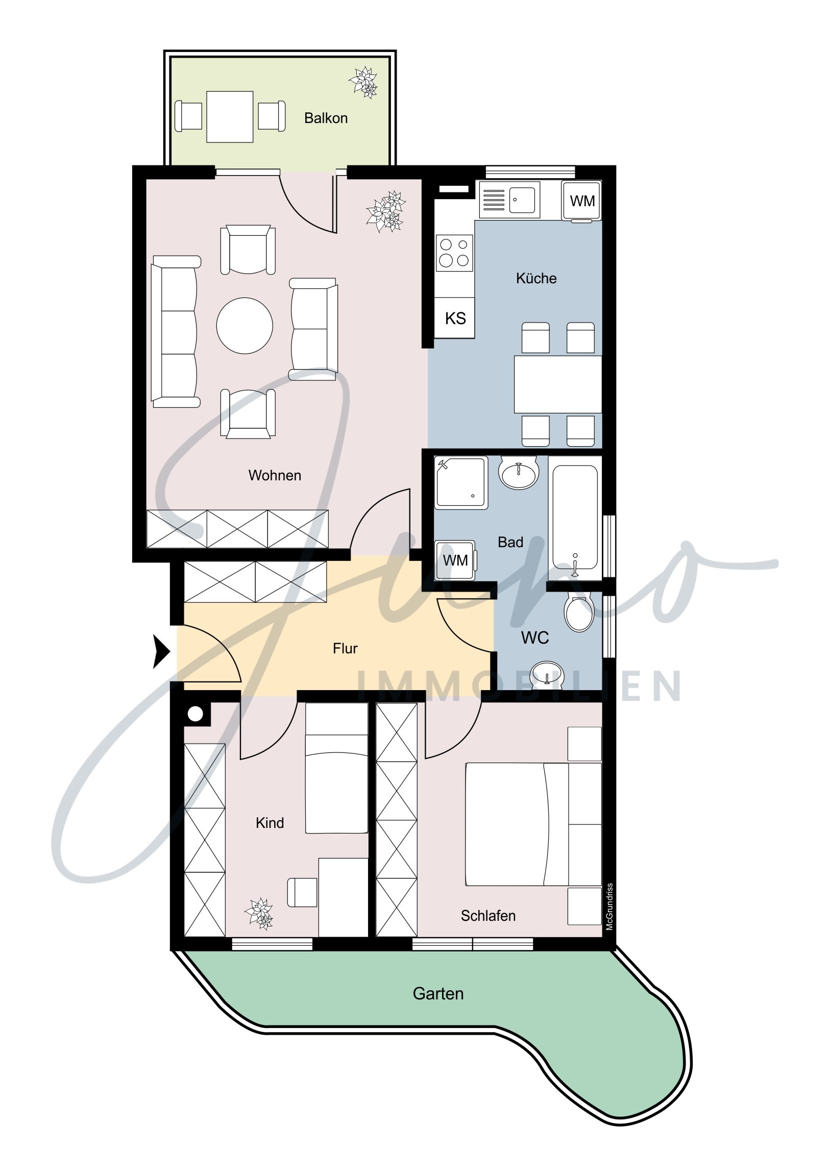 Grundriss WE 12 Grundriss WE 12