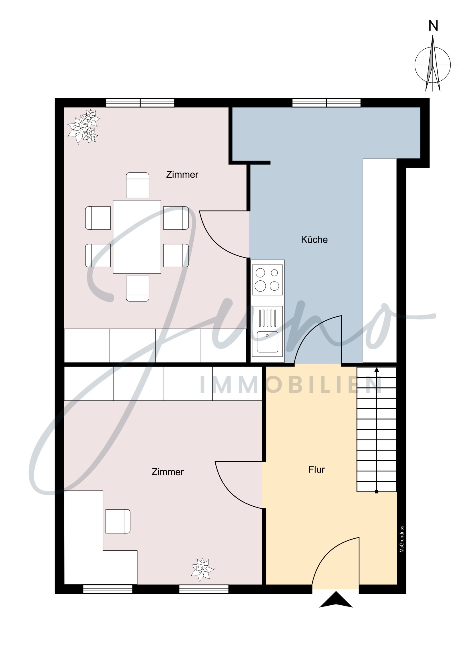 Rechte DHH  / Grundriss EG