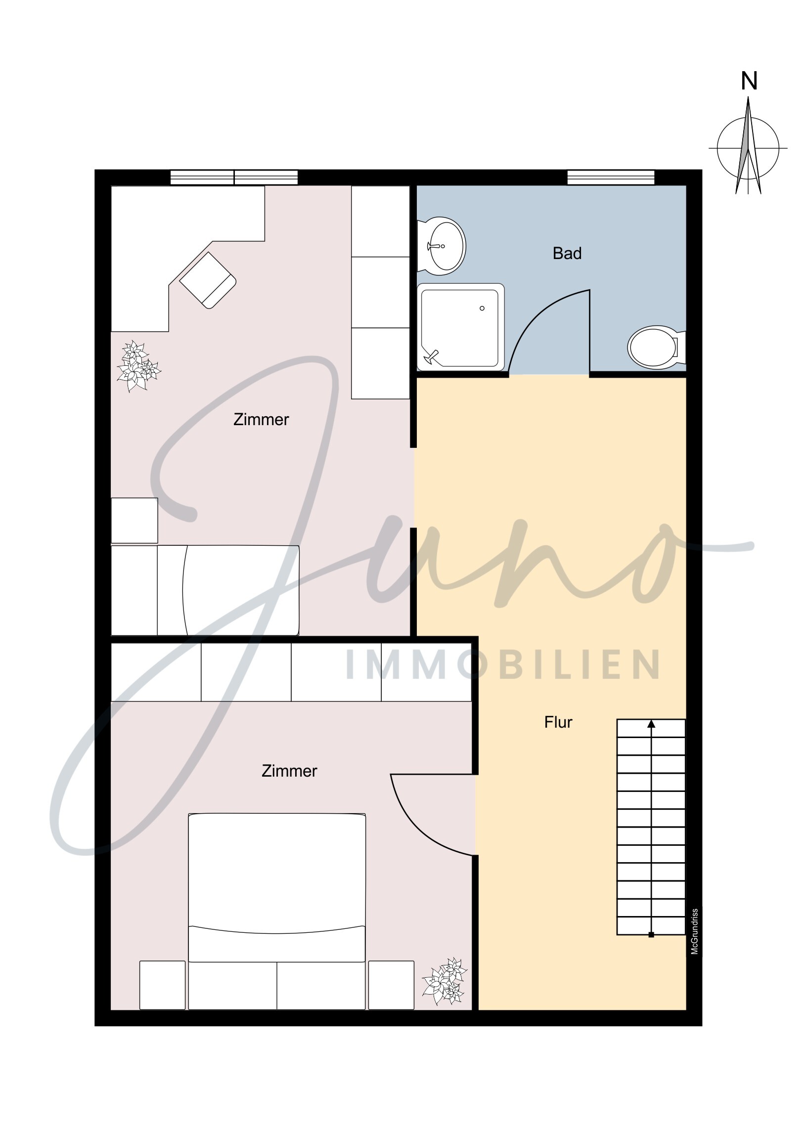 Rechte DHH  / Grundriss 1.OG